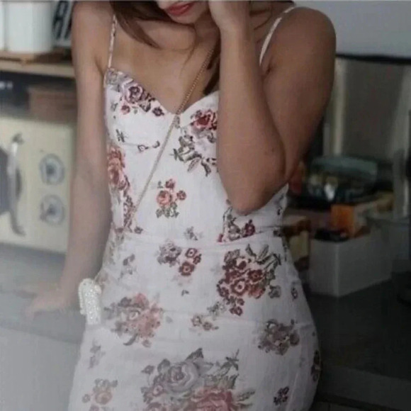 Brook Collection x H&M Floral Summer Bustier Mini Casual Women's  Dress Size XL. - Picture 7 of 16